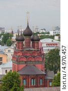 Ярославль. Вид со смотровой площадки на Богоявленскую церковь (2013 год). Стоковое фото, фотограф Литвяк Игорь / Фотобанк Лори