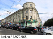 Москва. Улица Моросейка и улица Лубянский проезд (2013 год). Редакционное фото, фотограф Дмитрий Неумоин / Фотобанк Лори