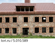 Старое разрушенное здание грузинской школы. Село Алмасиани (Базилан) (2013 год). Стоковое фото, фотограф Евгений Ткачёв / Фотобанк Лори