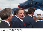 Сергей Борисович Иванов на Международном авиационно-космическом салоне МАКС-2013. Редакционное фото, фотограф Игорь Долгов / Фотобанк Лори