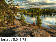 Побережье реки Бии в селе Турочак. Стоковое фото, фотограф Мальцев Семен / Фотобанк Лори
