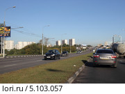 Москва, Каширское шоссе (2013 год). Редакционное фото, фотограф Дмитрий Неумоин / Фотобанк Лори