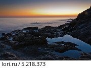 Морской пейзаж на закате. Стоковое фото, фотограф Тимур Уразов / Фотобанк Лори