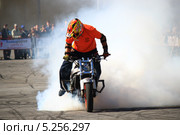 Стантрайдинг. Кубок Санкт-Петербурга. INTERIO Stunt Cup 2013. Трюк: трек стенд (track stand или track stand burn out) Редакционное фото, фотограф Елена Кутепова / Фотобанк Лори