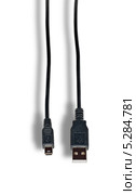Mini USB кабель. Стоковое фото, фотограф Depth / Фотобанк Лори