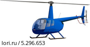 Вертолет Robinson R-44. Редакционная иллюстрация, иллюстратор Геннадий Милуцкий / Фотобанк Лори