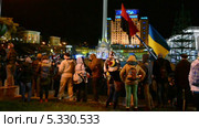 Митинг на Крещатике ("Евромайдан") в связи с приостановкой рассмотрения вопроса об ассоциации Украины с Евросоюзом (2013 год). Редакционное видео, видеограф FMRU / Фотобанк Лори