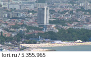 Варна с моря: центр города, пляж, отель "Чёрное море" (2013 год). Редакционное видео, видеограф Andrey Klimov / Фотобанк Лори