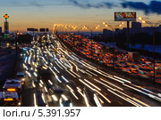 Пробка на МКАД (2013 год). Редакционное фото, фотограф Тимур Уразов / Фотобанк Лори