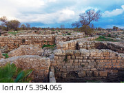 Руины античной гавани, Кесария Маритима (2013 год). Стоковое фото, фотограф Ростислав Агеев / Фотобанк Лори