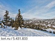 Горнолыжный курорт Шерегеш, Кемеровская область, Россия. Стоковое фото, фотограф Игорь Симановский / Фотобанк Лори