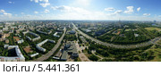 Панорама Москвы, район Гагаринский с высоты птичьего полета (2012 год). Стоковое фото, фотограф Дмитрий Бакулин / Фотобанк Лори