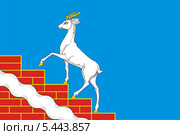 Флаг городского поселения Заречье. Стоковая иллюстрация, иллюстратор VectorImages / Фотобанк Лори