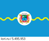Флаг города Бердянска. Украина. Стоковая иллюстрация, иллюстратор Владимир Макеев / Фотобанк Лори