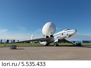 Международный авиационно-космический салон МАКС-2013. ВМ-Т «Атлант» (он же 3М-Т, «3М, транспортный») — тяжёлый транспортный самолёт ОКБ Мясищева. Редакционное фото, фотограф Игорь Долгов / Фотобанк Лори