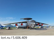 Международный авиационно-космический салон МАКС-2013. А-50 - самолет дальнего радиолокационного обнаружения и управления. Редакционное фото, фотограф Игорь Долгов / Фотобанк Лори