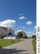 Улица Октябрьская в городе Солигорске Минской области,беларусь. Стоковое фото, фотограф Василий Корженевский / Фотобанк Лори