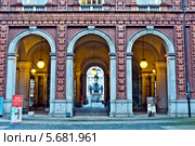 Италия, г.Турин, дворец Кориньяно (2013 год). Редакционное фото, фотограф Владимир Федечкин / Фотобанк Лори