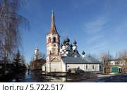 Суздаль весной. Церковь Антипия, епископа Пергамского, Лазаревского прихода, (2014 год). Редакционное фото, фотограф Дмитрий Неумоин / Фотобанк Лори