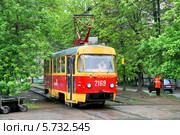 Трамвай Tatra T3, Уфа, Россия (2008 год). Редакционное фото, фотограф Art Konovalov / Фотобанк Лори