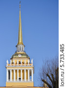 Адмиралтейство. Шпиль. Петербург (2014 год). Стоковое фото, фотограф Александр Алексеев / Фотобанк Лори