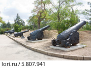 Оборонительные орудия на Малаховом кургане (2012 год). Редакционное фото, фотограф Олег Хархан / Фотобанк Лори
