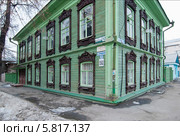Тюмень. Памятник деревянного зодчества  XIX века. Дом Боровицина (2014 год). Стоковое фото, фотограф Зобков Юрий / Фотобанк Лори