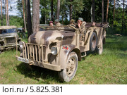 Германский автомобиль Штерн Steyr 1500A/02 kfz.69, 3-й международный слет "Моторы войны" вблизи города Черноголовка, Московская область (2013 год). Редакционное фото, фотограф Малышев Андрей / Фотобанк Лори