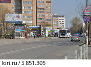Первомайская улица, Ивантеевка, Московская область (2014 год). Редакционное фото, фотограф lana1501 / Фотобанк Лори