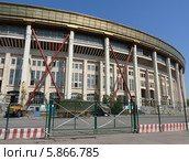 Реконструкция стадиона "Лужники" (2014 год). Стоковое фото, фотограф Данила Васильев / Фотобанк Лори