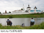 Рыбаки у Бобреневского монастыря (2013 год). Стоковое фото, фотограф Александр Гаценко / Фотобанк Лори