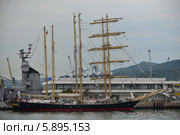 Международная парусная регата "SCF Black Sea Tall Ships Regatta 2014", участник регаты "KALIAKRA", Болгария, порт Новороссийск. Редакционное фото, фотограф Игорь Архипов / Фотобанк Лори