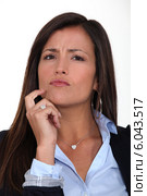 skeptical woman. Стоковое фото, фотограф Phovoir Images / Фотобанк Лори