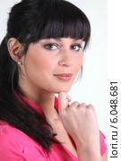 A pensive woman. Стоковое фото, фотограф Phovoir Images / Фотобанк Лори