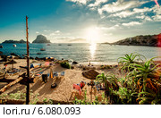 Вид на пляж Cala d'Hort, Ибица (2013 год). Стоковое фото, фотограф Alexander Tihonovs / Фотобанк Лори