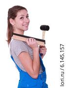 Female decorator. Стоковое фото, фотограф Phovoir Images / Фотобанк Лори