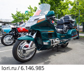 BERLIN, GERMANY - MAY 17, 2014: Touring motorcycle Honda Gold Wing. 27th Oldtimer Day Berlin - Brandenburg. Редакционное фото, фотограф Sergey Kohl / Фотобанк Лори