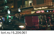 Пномпень ночью, Камбоджа (2014 год). Редакционное видео, видеограф pzAxe / Фотобанк Лори