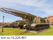 Пусковая установка 2П19 ракетного комплекса 9К72 Эльбрус. Военно-исторический музей артиллерии, инженерных войск и войск связи в Санкт-Петербурге (2014 год). Редакционное фото, фотограф Иван Марчук / Фотобанк Лори