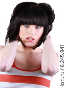 shocked woman. Стоковое фото, фотограф Phovoir Images / Фотобанк Лори