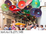 Gracia Festival in Barcelona, Catalonia (2013 год). Редакционное фото, фотограф Яков Филимонов / Фотобанк Лори