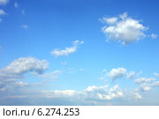 Голубое небо с облаками. Стоковое фото, фотограф ElenArt / Фотобанк Лори