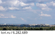 Минск. Беларусь. Вид на Чижовку-арену и окрестности. Таймлапс (2014 год). Стоковое видео, видеограф Мальцев Артур / Фотобанк Лори