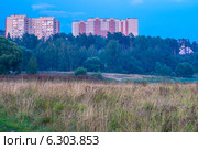 Пейзаж города Красноармейск, Московская область (2014 год). Стоковое фото, фотограф Колесникова Алёна Валерьевна / Фотобанк Лори