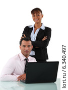 A team of business professionals. Стоковое фото, фотограф Phovoir Images / Фотобанк Лори