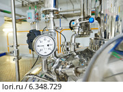 Heating system boiler room equipments. Стоковое фото, фотограф Дмитрий Калиновский / Фотобанк Лори