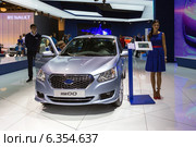 Datsun on-DO. Московский международный автомобильный салон 2014. Редакционное фото, фотограф Сергей Лаврентьев / Фотобанк Лори