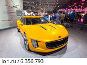 Kia GT4 Stinger Concept. Московский международный автомобильный салон 2014. Редакционное фото, фотограф Сергей Лаврентьев / Фотобанк Лори
