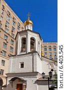 Колокольня храма Михаила Архангела в Овчинниках (1662 г.). Москва. Объект культурного наследия РФ (2014 год). Стоковое фото, фотограф Иван Марчук / Фотобанк Лори
