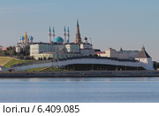Река Казанка и Казанcкий кремль, Татарстан, Россия (2014 год). Стоковое фото, фотограф Вадим Хомяков / Фотобанк Лори